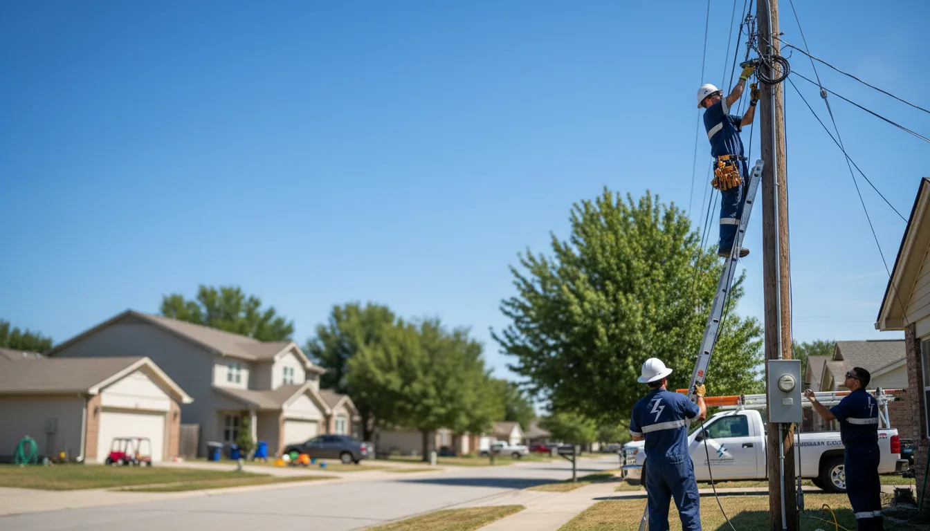 Residential electrician providing installation services in Oakdale, LA
